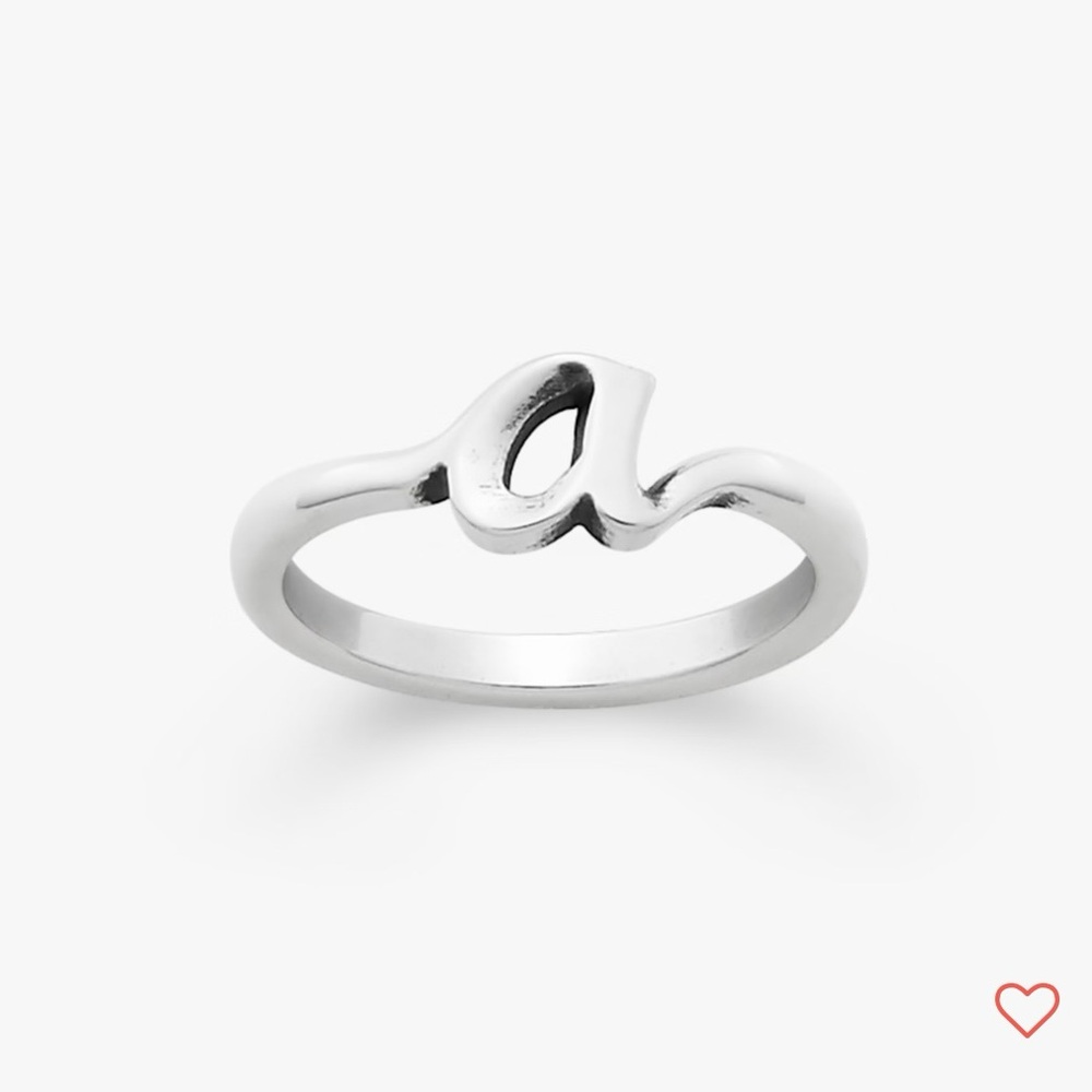 James Avery Silver Initial 'A' Ring